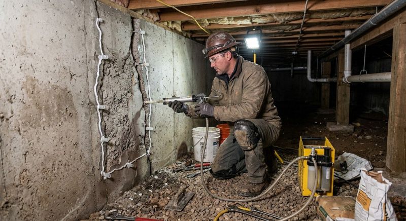 Basement Foundation Repair in Chesapeake Beach, MD