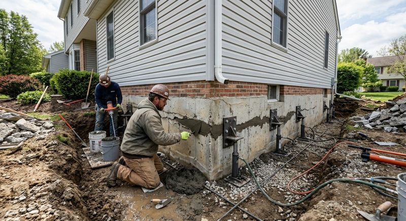 Basement Foundation Repair in Huntingtown, MD