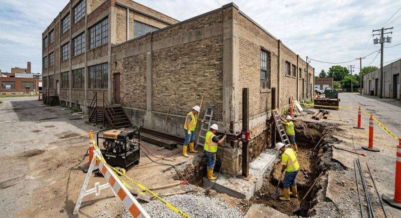Building Foundation Repair in Cambridge, MD