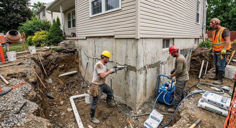 Concrete Foundation Repair in Dorchester County, MD