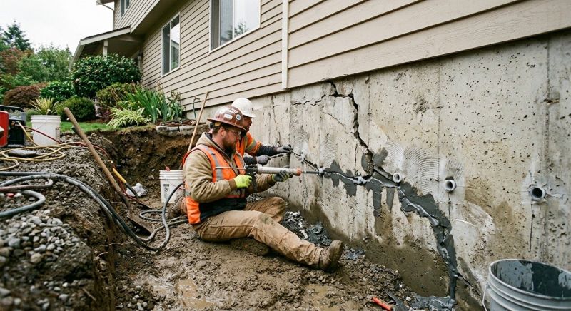 Cracked Foundation Repair in Cambridge, MD