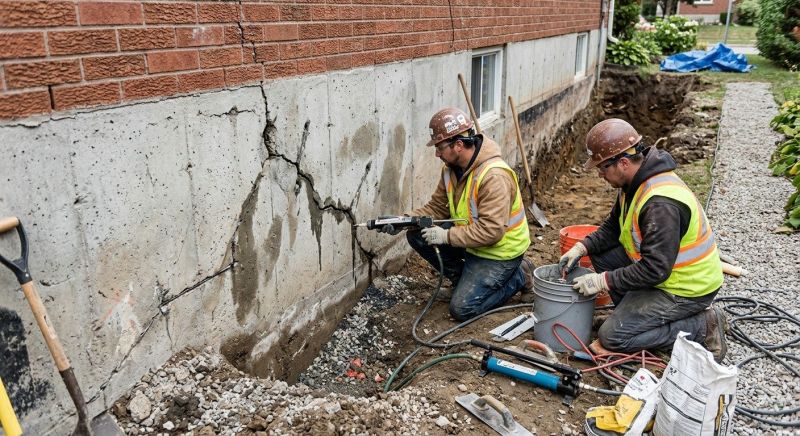 Cracked Foundation Repair in Mechanicsville, MD