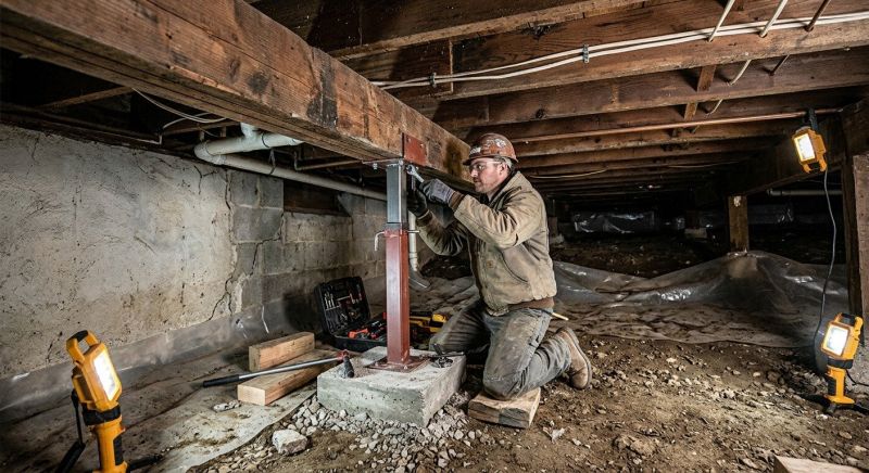 Crawlspace Foundation Repair in Chesapeake Beach, MD