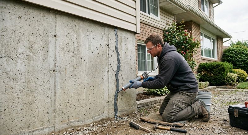 Foundation Crack Sealing in Calvert County, MD
