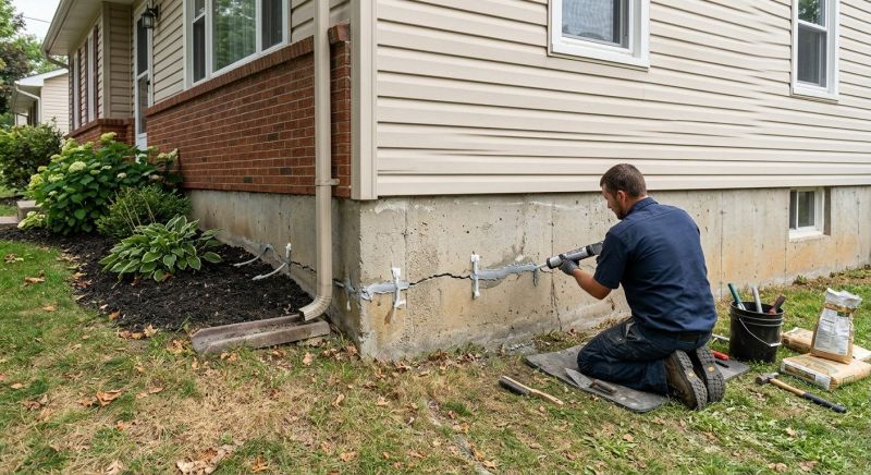 Foundation Crack Sealing in Calvert County, MD