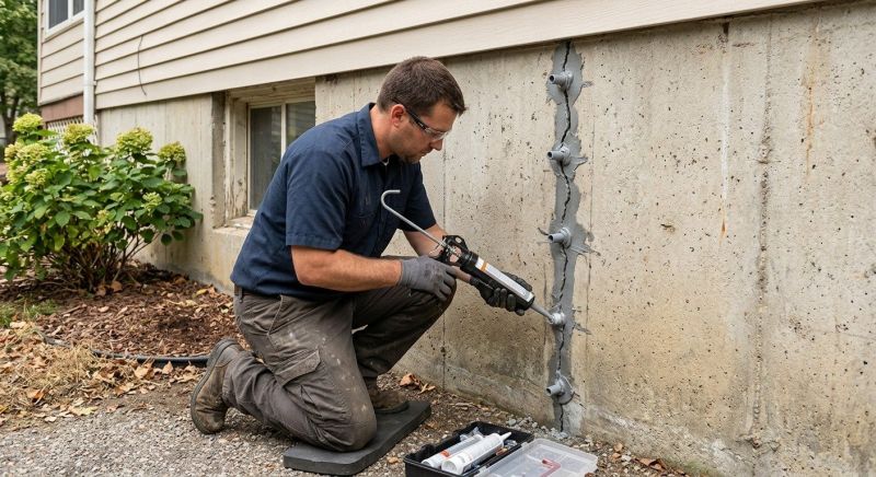 Foundation Crack Sealing in Calvert County, MD