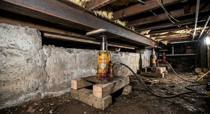 Foundation Jacking in Chesapeake Beach, MD