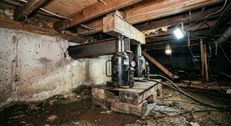 Foundation Jacking in Hollywood, MD