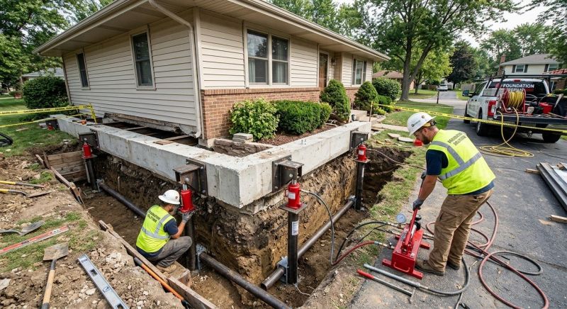 Foundation Jacking in Huntingtown, MD
