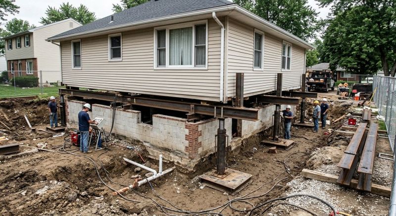 Foundation Lifting in Chesapeake Beach, MD