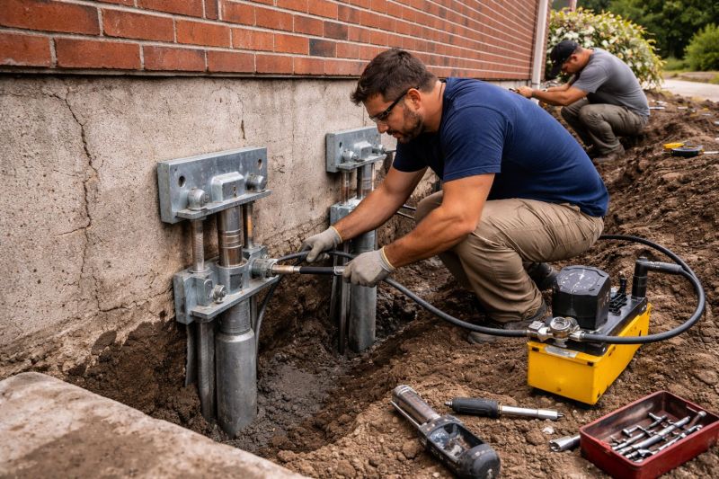 Foundation Pier Repair in Calvert County, MD