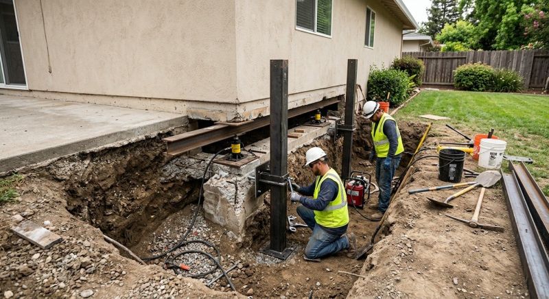 Foundation Pier Repair in Calvert County, MD