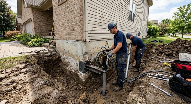 Foundation Settlement Repair in Calvert County, MD