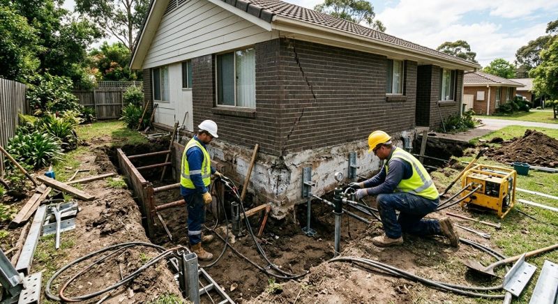 Foundation Settlement Repair in Calvert County, MD