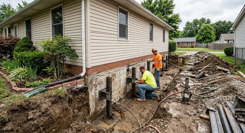 Foundation Stabilizing in Cambridge, MD