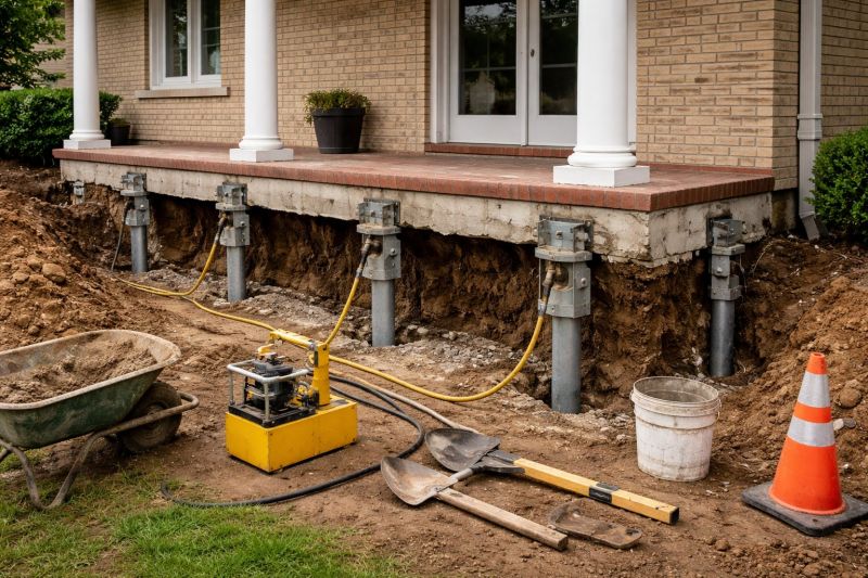 Foundation Stabilizing in Cambridge, MD