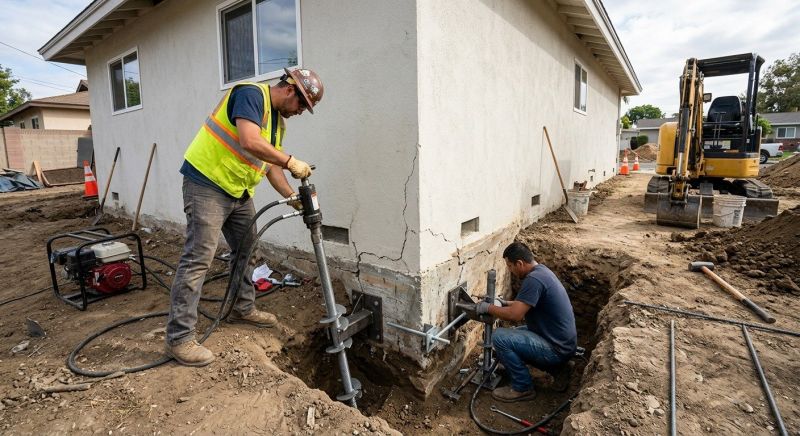 Foundation Stabilizing in Chesapeake Beach, MD