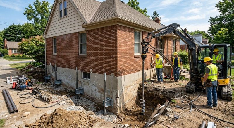 Foundation Stabilizing in Vienna, MD