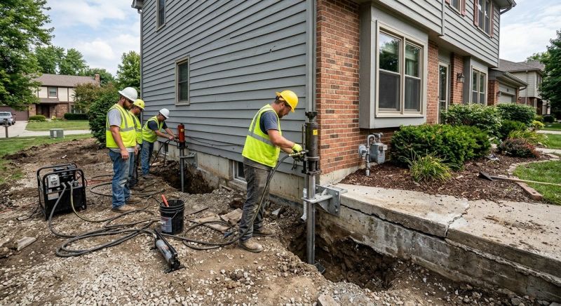 Foundation Stabilizing in Vienna, MD
