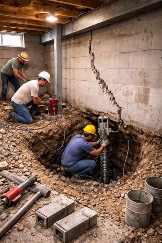 Foundation Structural Repair in Huntingtown, MD