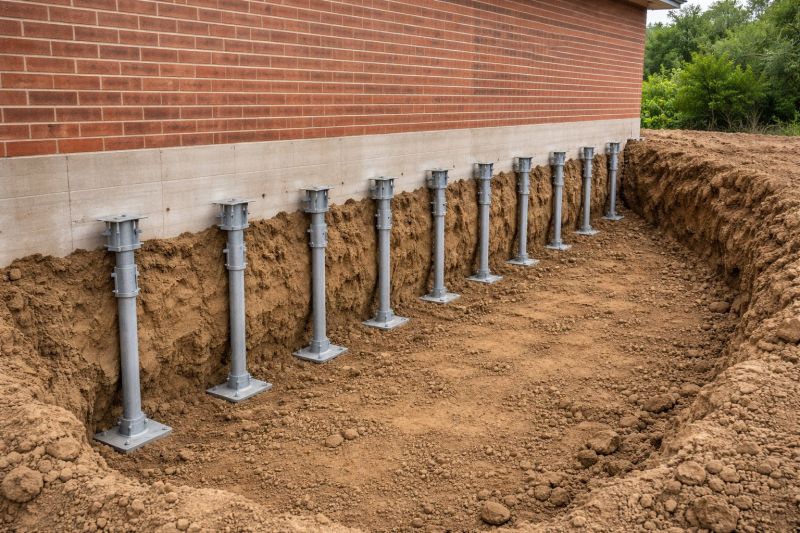 Helical Piers Installation in Calvert County, MD