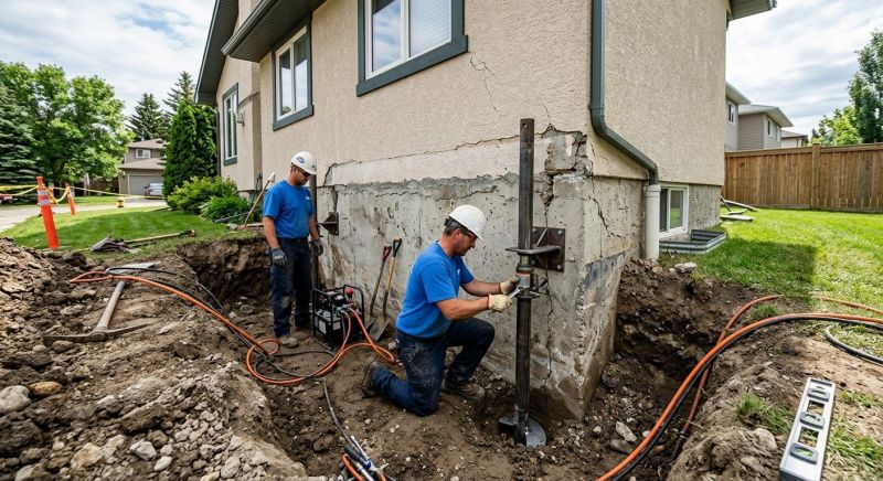 Helical Piers Installation in Calvert County, MD