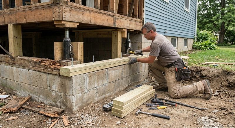 House Foundation Repair in Leonardtown, MD