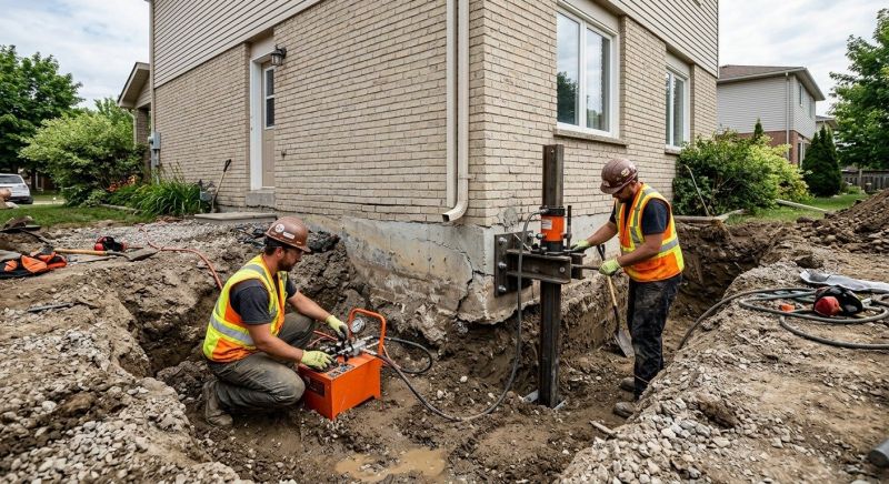 Sinking Foundation Lifting in Calvert County, MD