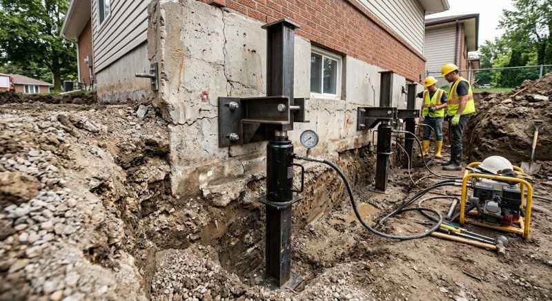 Sinking Foundation Lifting in Calvert County, MD