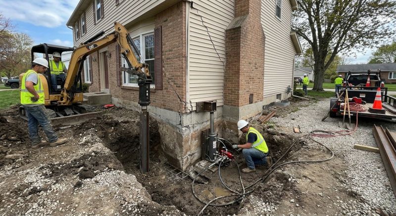 Sinking Foundation Repair in Huntingtown, MD