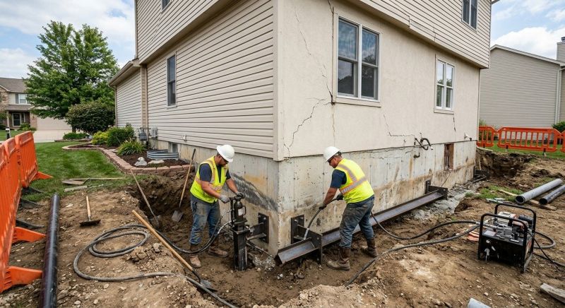 Sinking Foundation Repair in Lexington Park, MD