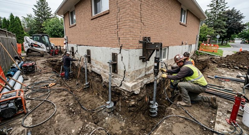 Sinking Foundation Repair in Prince Frederick, MD