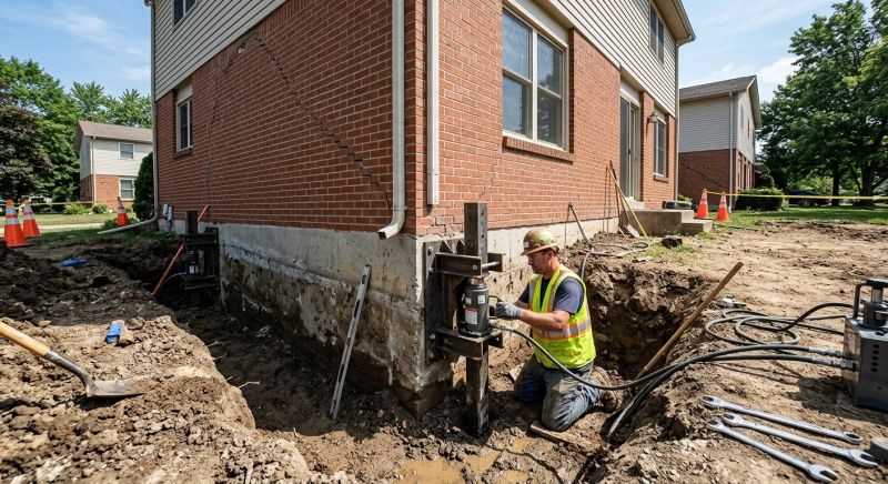 Sinking Foundation Repair in Vienna, MD