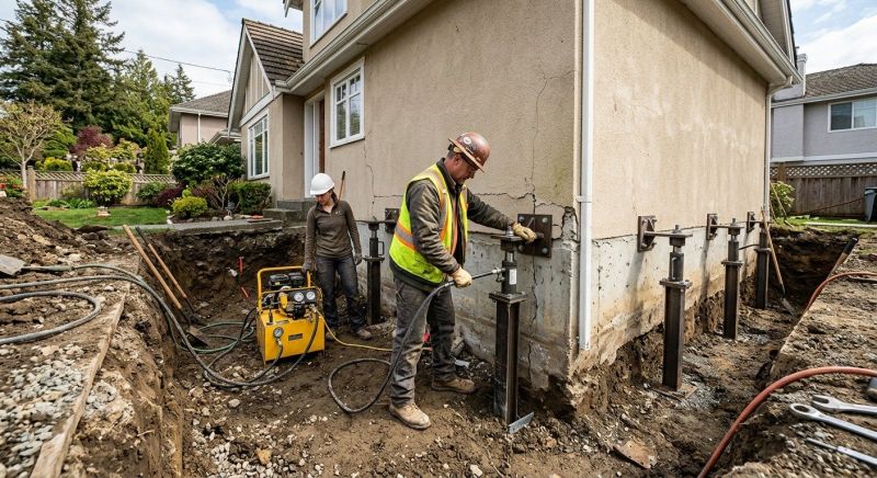 Sinking Foundation Repair in Vienna, MD