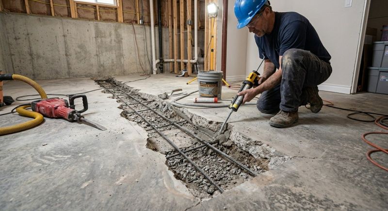 Slab Foundation Repair in Calvert County, MD